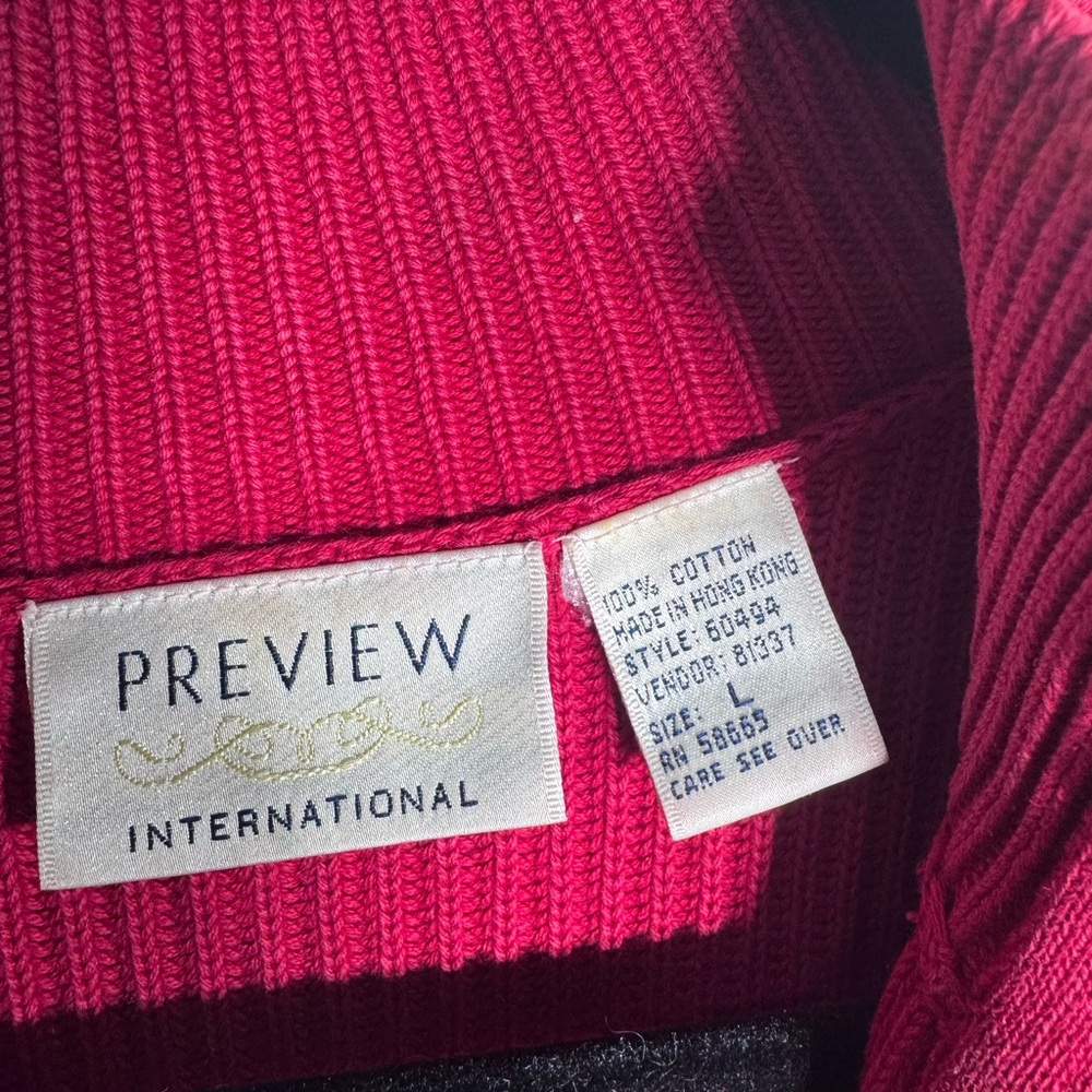 Review Fuchsia Ribbed Half-Zip Sweater - Picture 3 of 6